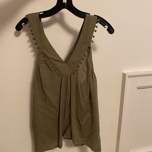 NWT Loft Olive green tank S